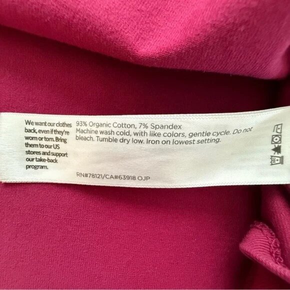 Eileen Fisher Berry Pima Cotton Jersey Dress 3X Preloved - Picture 8 of 11